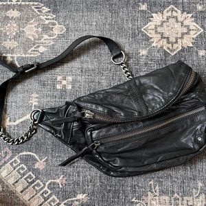 Free People Faux Leather Crossbody Sling